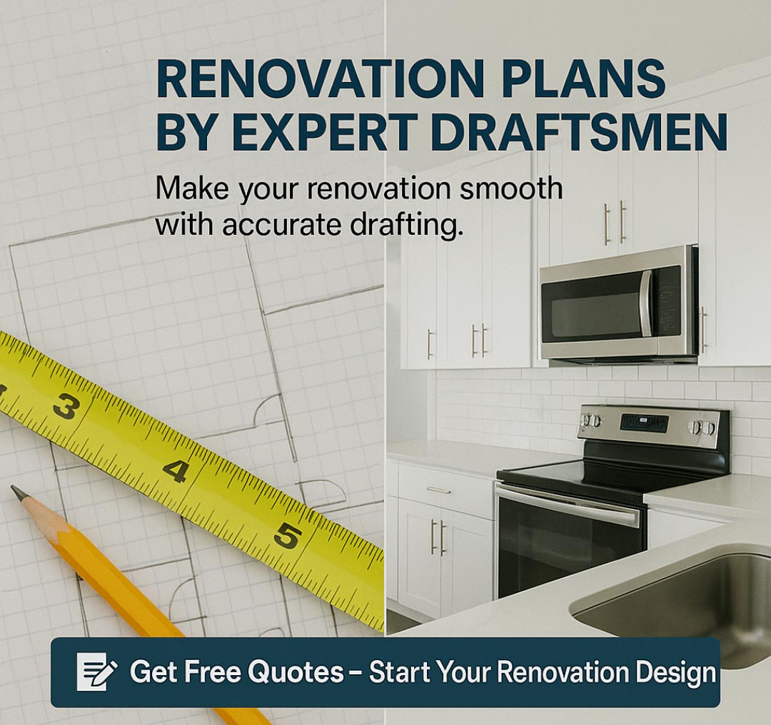 Renovation plans by expert draftsman