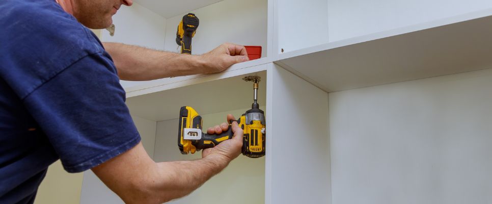 Bathroom Cabinet Installation