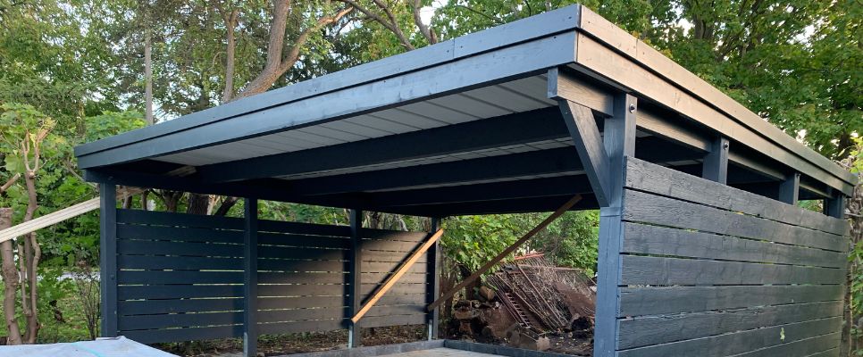 Double Carport Professional Installation