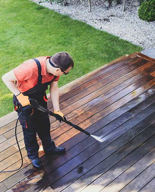 Pressure Cleaning for Decking and Patios