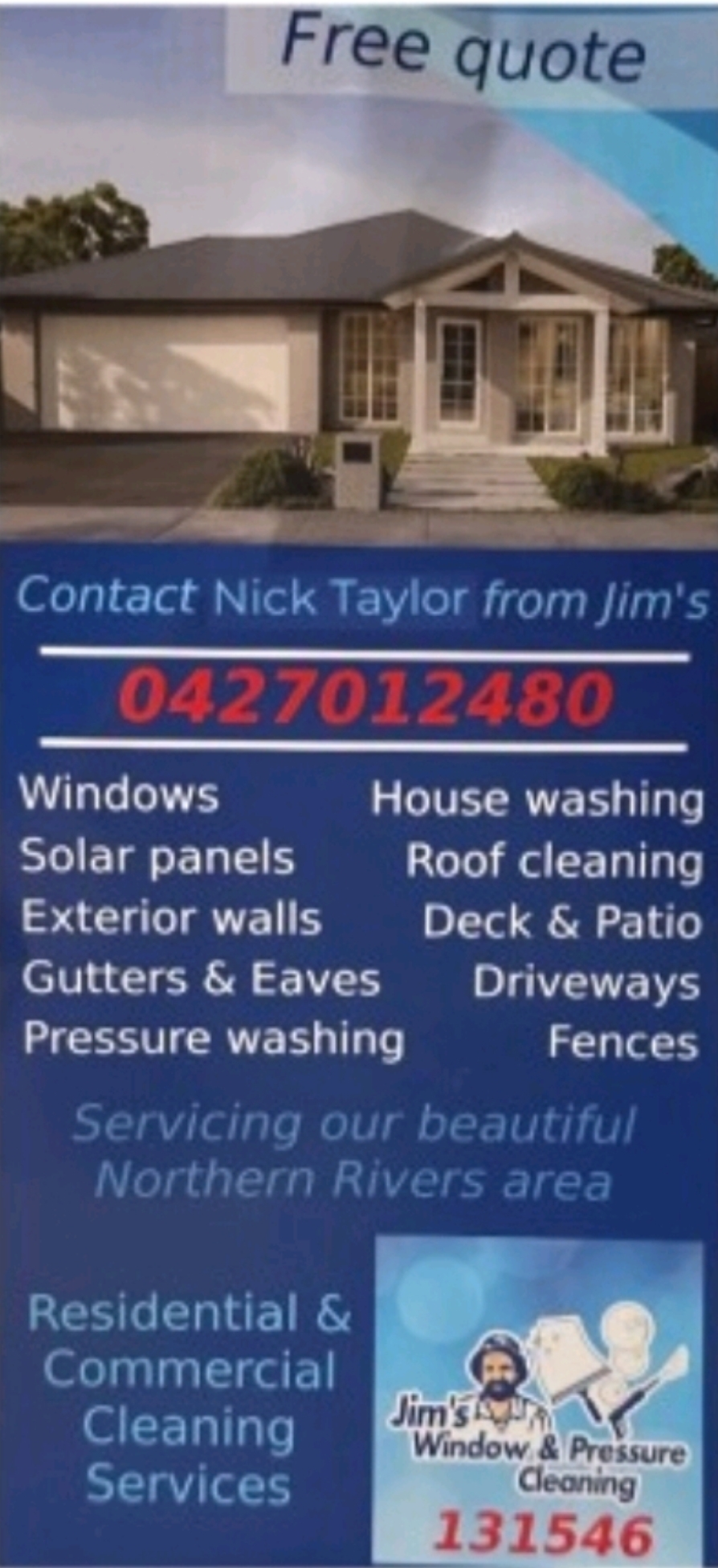 Jims Window And Pressure Cleaning Lismore