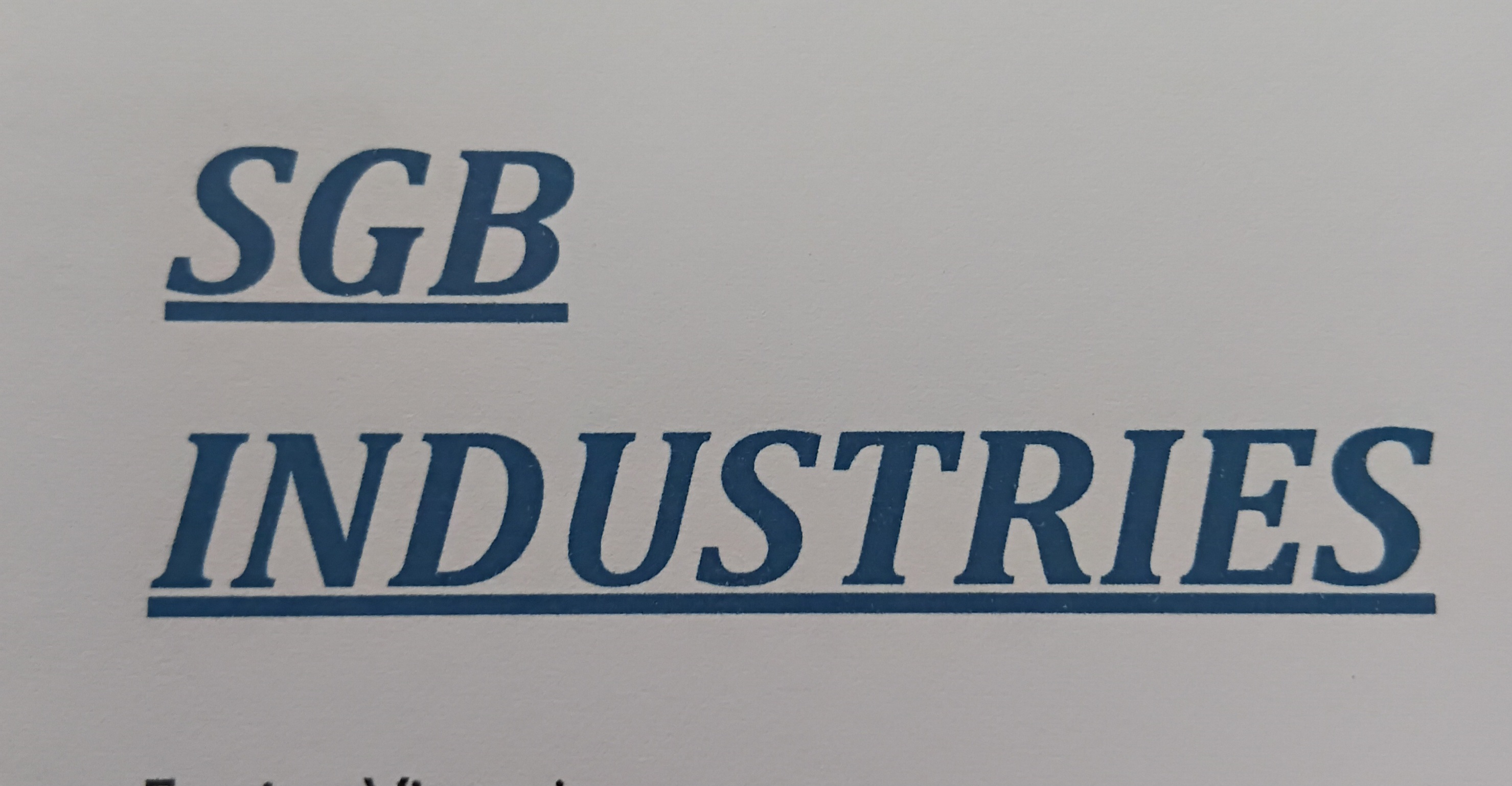 Sgb Industries
