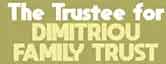 The Trustee for DIMITRIOU FAMILY TRUST