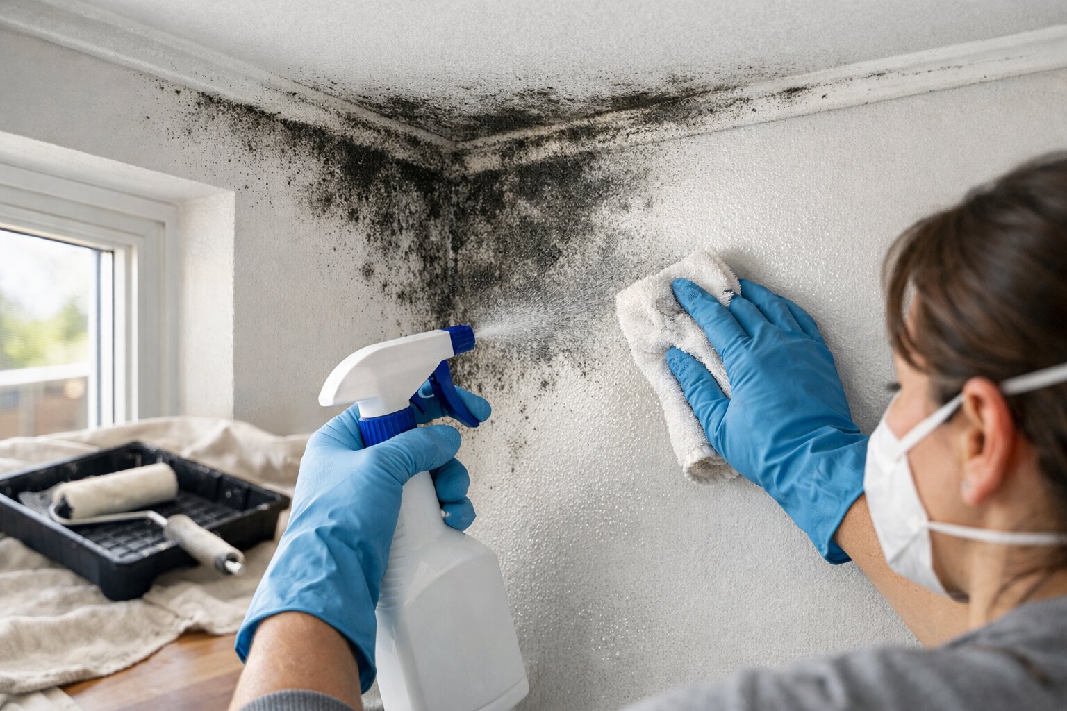 3 Ways to Remove Mould on Walls and Ceilings Before Painting